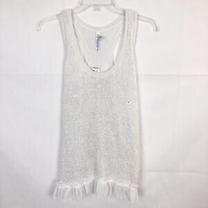 NWT Aeropostale Sleeveless Shimmery Peplum Sweater Juniors M